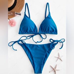 ZAFUL | String Tie Bikini | Blue